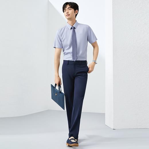 【DP免烫】柒牌短袖衬衫男士2025夏季新品上班商务休闲易打理衬衣128A71800 商品图3