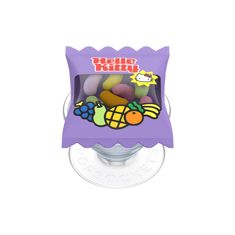 【零食天堂】鼓鼓Hello Kitty软糖袋 PopSockets x Hello Kitty 合作系列 POPGRIP泡泡骚手机粘贴式气囊支架 Airbag软垫系列 紫色 凯蒂猫 糖果 卡通
