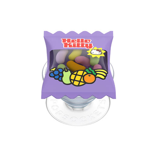 【零食天堂】鼓鼓Hello Kitty软糖袋 PopSockets x Hello Kitty 合作系列 POPGRIP泡泡骚手机粘贴式气囊支架 Airbag软垫系列 紫色 凯蒂猫 糖果 卡通 商品图0