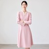 IWY/粉色小香风西装裙春季新款花边领连衣裙时尚气质通勤主持人上镜装25Q690 商品缩略图2