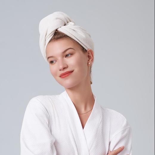 品牌直发 AQUIS Flip™Lisse 科技纤维干发帽 30x74cm 雪梨白 商品图2