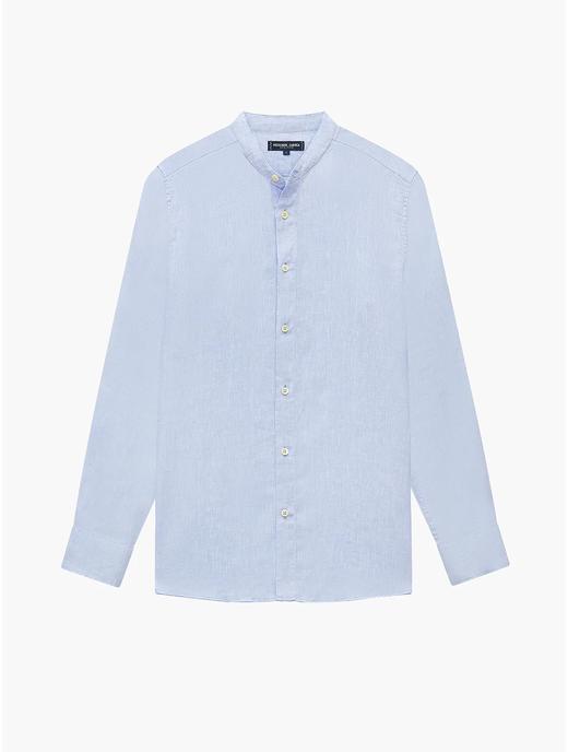 Frescobol Carioca - Jorge Linen Shirt L/S - Baby-Blue - 男装 - 衬衫 - Baby蓝 商品图0