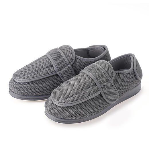 巴玛适可调节鞋脚肿女鞋老人脚宽脚胖脚变形透气男女鞋防滑舒适鞋A4 商品图11