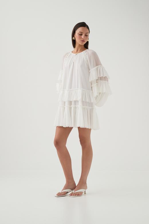 Aje - Mina Mini Dress - Ivory - 女装 - 连身裙 - 象牙白 商品图2
