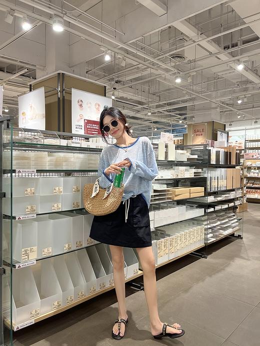 <曾小咸推荐> 撞色条纹防晒罩衫 日常129/件 活动价89.99/件！！ 商品图5