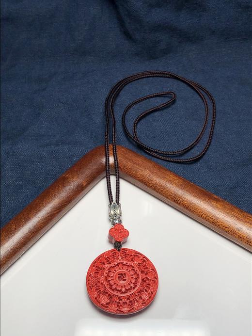 新款红砂万字银兰花吊坠 饰品美物 商品图3