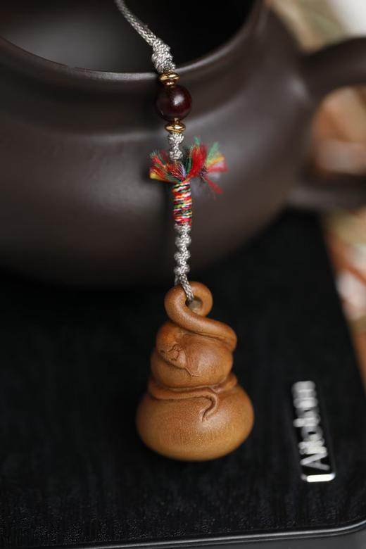 金蛇送福°老山檀香钥匙扣挂件 商品图2