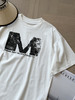 THS-限时 情侣款 M6家 斑驳印花M字圆领短袖T恤 QH453 商品缩略图1