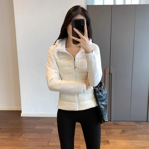 代工厂lulu同款去标白鹅绒修身轻薄羽绒服 商品图4