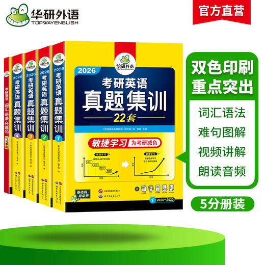 华研外语 考研英语真题集训 备考2026 考研英语一历年真题试卷词汇单词阅读理解语法与长难句完形填空写作文翻译复试英语口语书法硕 商品图2