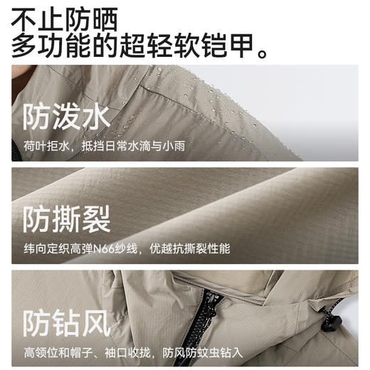 十如仕防晒衣户外皮肤衣宽松防晒休闲连帽薄款夏季轻薄春夏-OW18 商品图5