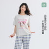 美季美优睡衣女士2025新款夏季天棉莫代尔短袖长裤家居服两件套装 商品缩略图2