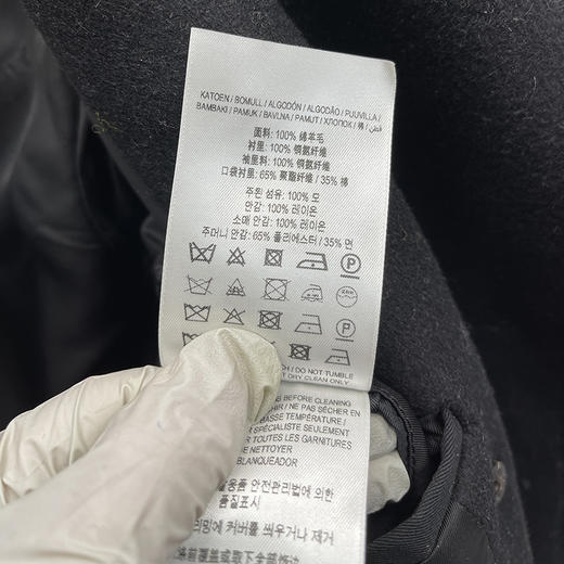 BUR*E**Y/巴*莉 女士绵羊毛双排扣长袖翻领短款风衣外套 商品图3