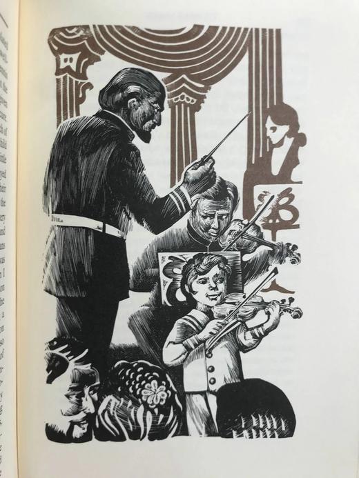 限量版！托马斯·曼五部短篇故事 配多幅插图 豪华皮装大32开 商品图12