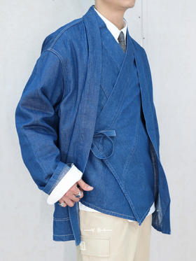 KENZO | 亚麻牛仔和服夹克