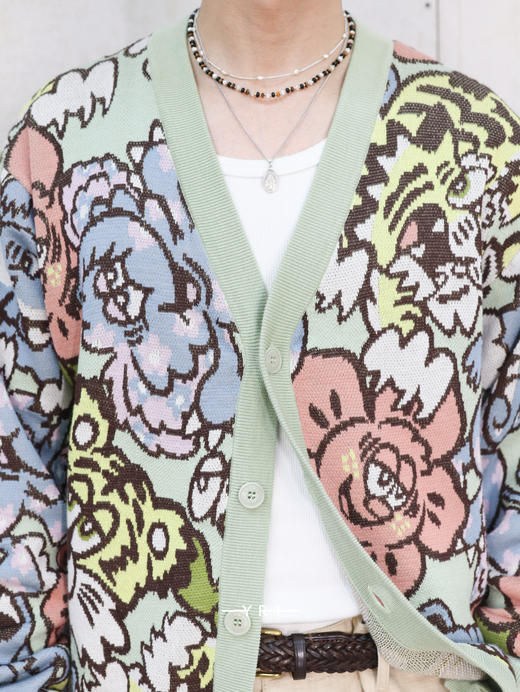 KENZO | ”by Verdy” 涂鸦针织开衫 商品图3