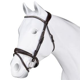 意大利进口Acavallo 纯皮带钻水勒  马术用品 帕拉丁马具AC9500-QS