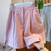 【纯棉夏季新款短款】慵懒透气潮流百搭 舒服显瘦运动休闲阔腿五分短裤女潮  商品缩略图0