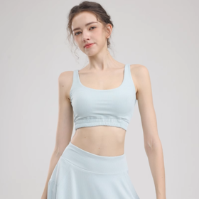 跃牌【瑜堂系列】条纹U型瑜伽文胸多巴胺高强度防震聚拢收副乳运动文胸JYTN020