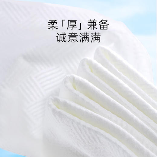 BEBETOUR爱丽丝系列亲肤柔润干湿两用加厚肌理纹棉柔巾60抽（黑色） 商品图1