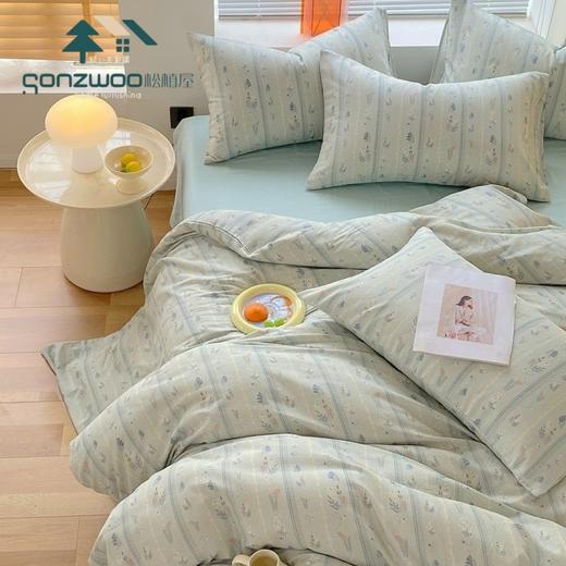 松植屋全棉有氧双层纱四件套 A类婴儿级裸睡标准、100%全棉双层纱 呵护你的每一寸肌肤 商品图0