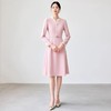 IWY/粉色小香风西装裙春季新款花边领连衣裙时尚气质通勤主持人上镜装25Q690 商品缩略图1