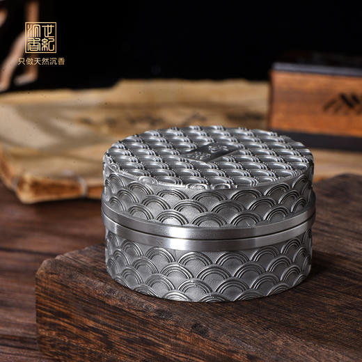 古韵奇楠锡盒丨密封收纳丨 收藏专用锡盒  SP3275 商品图0