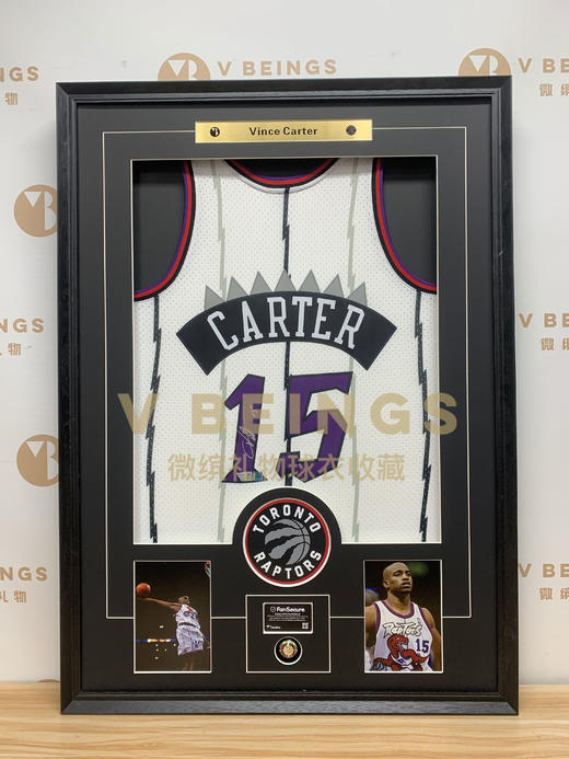 收藏系列 卡特 猛龙队15号银色 亲笔签名球衣 商品图1