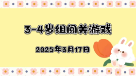 2025.3.17 3—4岁组闯关游戏
