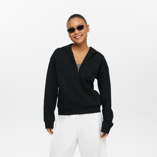 oneup空气层半拉链连帽套头卫衣 商品图3