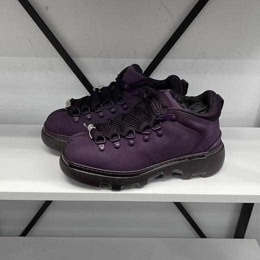 BUR*E**Y/巴*莉 女士时尚绒面皮革系带低帮厚底休闲鞋 商品图0