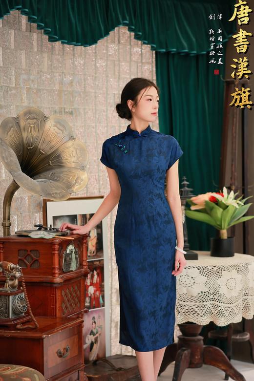【惊蛰】春夏旗袍短袖薄款旗袍复古文艺平肩长款日常可穿连衣裙旗袍 商品图2