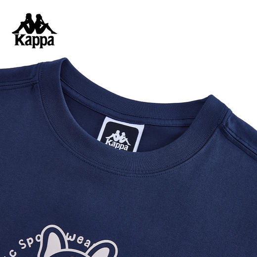Kappa卡帕背靠背运动短袖女夏季新款纯棉透气t恤宽松休闲半袖上衣K0F42TD87 商品图2