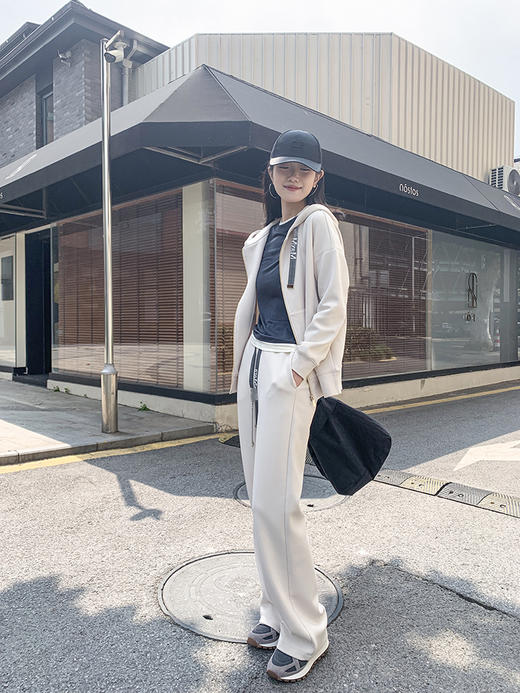 单品包邮 现货 THS-限时 max家 原厂双面布重磅有机棉/M+帽衫宽裁运动裤 BI478 BJ3153 商品图8