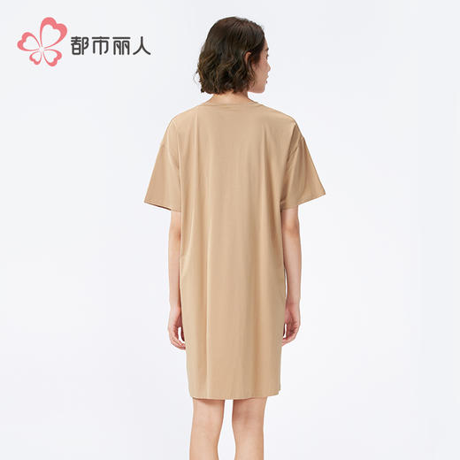 都市丽人舒适外出女士棉质短袖裙薄40支TC拉架短袖类LHH6C3 商品图3
