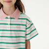 马克珍妮女童元气条纹短袖polo衫 儿童运动T恤2025夏装新款550691 商品缩略图4