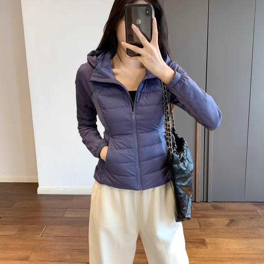 代工厂lulu同款去标白鹅绒修身轻薄羽绒服 商品图12