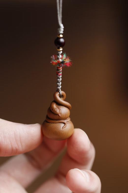 金蛇送福°老山檀香钥匙扣挂件 商品图0