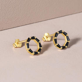 BYGS095841-A0-A0 周六福 潮款925银耳钉时尚简约耳坠女