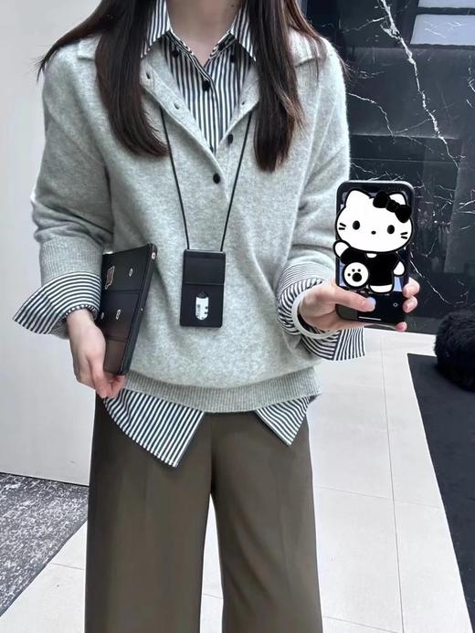 【高品质私服】【MC长绒棉条纹衬衫】质地干爽厚实，上身骨感线条分明G1200-CC【无标出货 介意慎拍】 商品图9