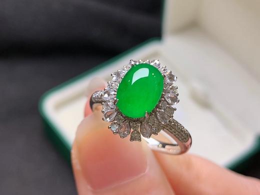 蛋面翡翠戒指 商品图0