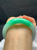 612467，59圈口，飘绿正圈平安镯，白底飘一截阳绿色，显色度高，底子细腻 商品缩略图5