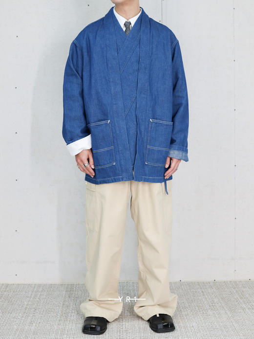 KENZO | 亚麻牛仔和服夹克 商品图2