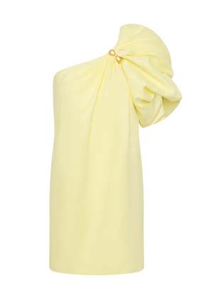 Aje - Cira Mini Dress - Lemon - 女装 - 连身裙 - 柠檬黄