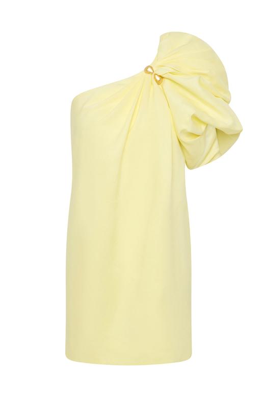 Aje - Cira Mini Dress - Lemon - 女装 - 连身裙 - 柠檬黄 商品图0