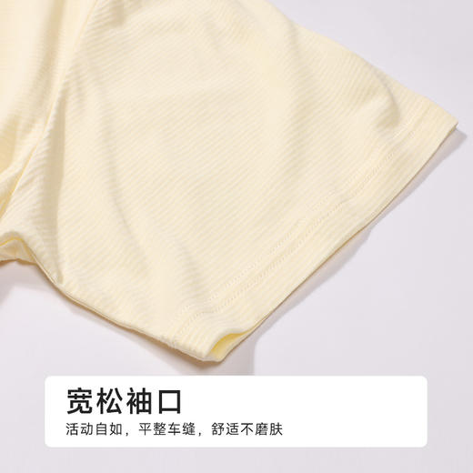 都市丽人生活家居女士莫代尔短袖裙薄棉莫提条短袖类LHH6G2 商品图5