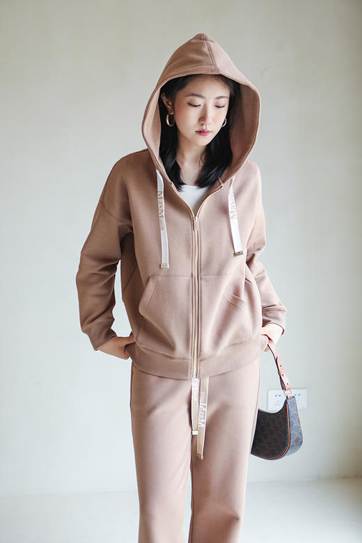 单品包邮 现货 THS-限时 max家 原厂双面布重磅有机棉/M+帽衫宽裁运动裤 BI478 BJ3153 商品图5