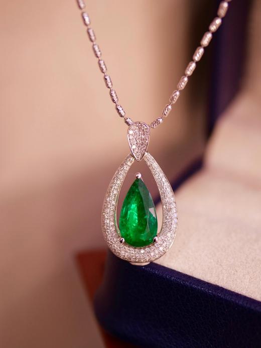 2ct刻面祖母绿吊坠 商品图2