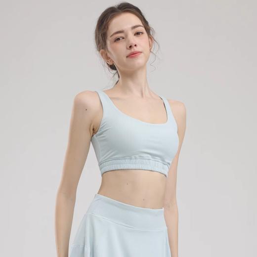 跃牌【瑜堂系列】条纹U型瑜伽文胸多巴胺高强度防震聚拢收副乳运动文胸JYTN020 商品图3