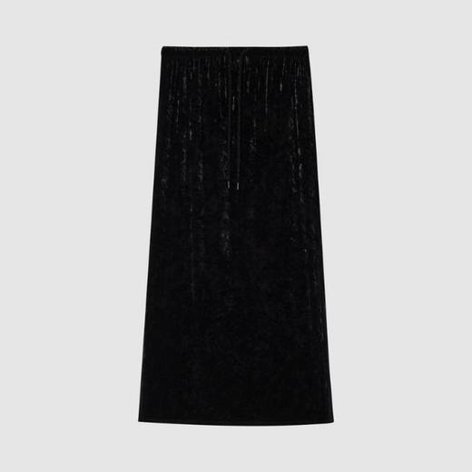 2楼素然光泽丝绒长半裙吊牌价1350 商品图1